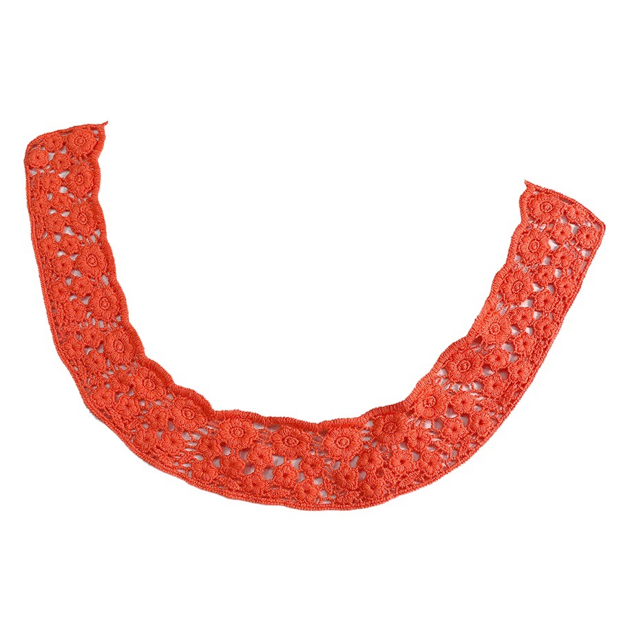Hollow Lace Flower Embroidery Decorative Collar DIY apricot Lace Sewing Garment Accessories Cuff Cuff Cuff Collar Flower