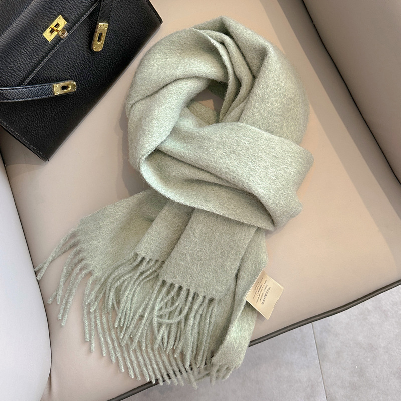 Picture of 2025 New Autumn and Winter Warm Scarf Women's Easiest for Match Long Pure Wool Scarf Men's Couple Style Spot Wholesale