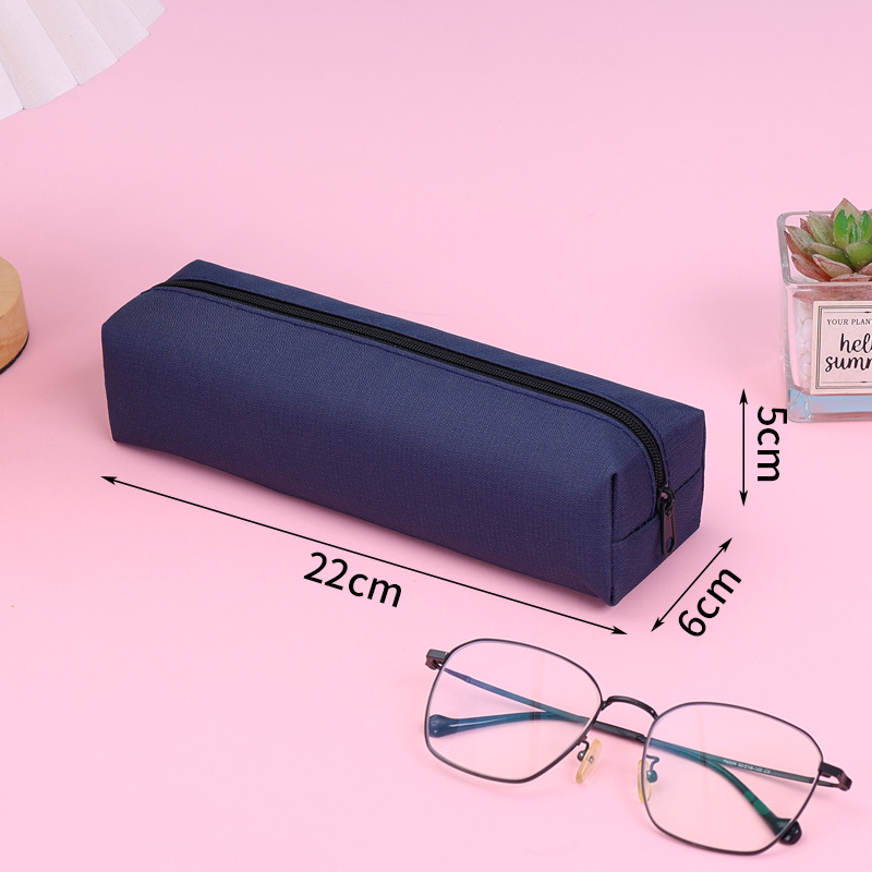 Picture of Simple Large-Capacity Pencil Bag for Boys and Girls, Stain-Resistant Pencil Box, Student Square Pencil Bag, Customized Promotional Pencil Box