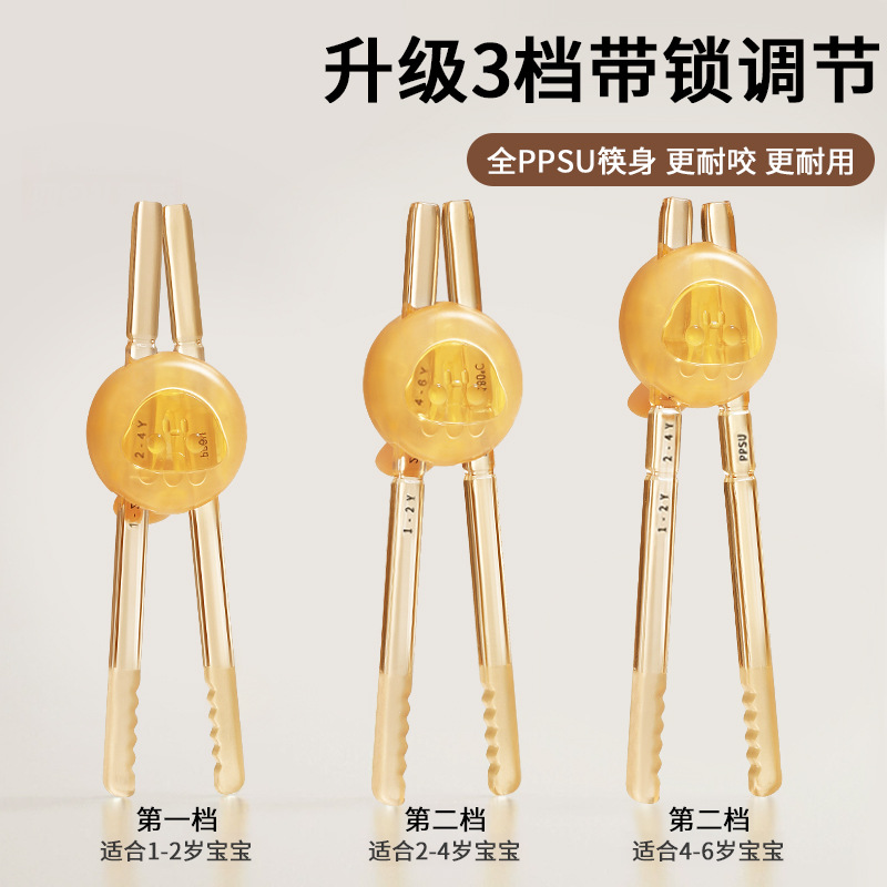 Picture of Children's chopsticks ppsu tiger mouth training chopsticks 1-6 years old special learning chopsticks independent eating eating artifact wholesale price