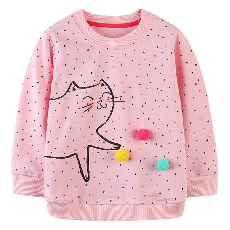 Picture of Cross-Border Supply of New Autumn Children's Sweatshirts, European and American Style Girls' Long-Sleeved Printed Round Neck Tops, New Autumn Models