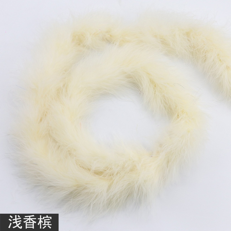 Picture of Tops wholesale Turkey plush plush feather diy1 2 M 16G performance stage decoration feather strip