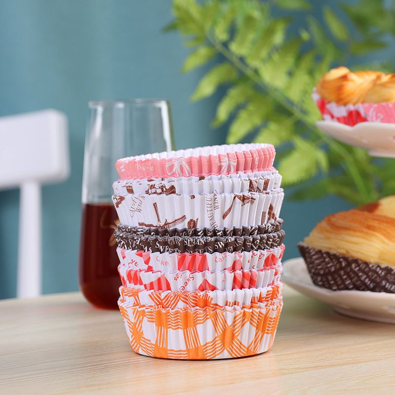 Picture of [100 PCs] Bread Paper Tray Cake Base Pineapple Paper Tray Paper Cup Film Baking Paper Tray Bread