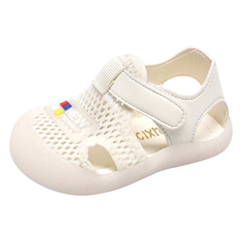 Baby Sandals Summer Baby Shoes Boys and Toddlers Shoes Non-slip Soft Sole 1-2-3 Years Old Girl Breathable Baotou Mesh Shoes