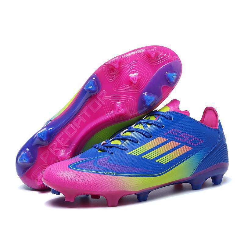 Cross-Border Export New F50 High-Top Football Shoes Long Spike Football Shoes Tf Broken Spike Training Shoes Football Men's Model