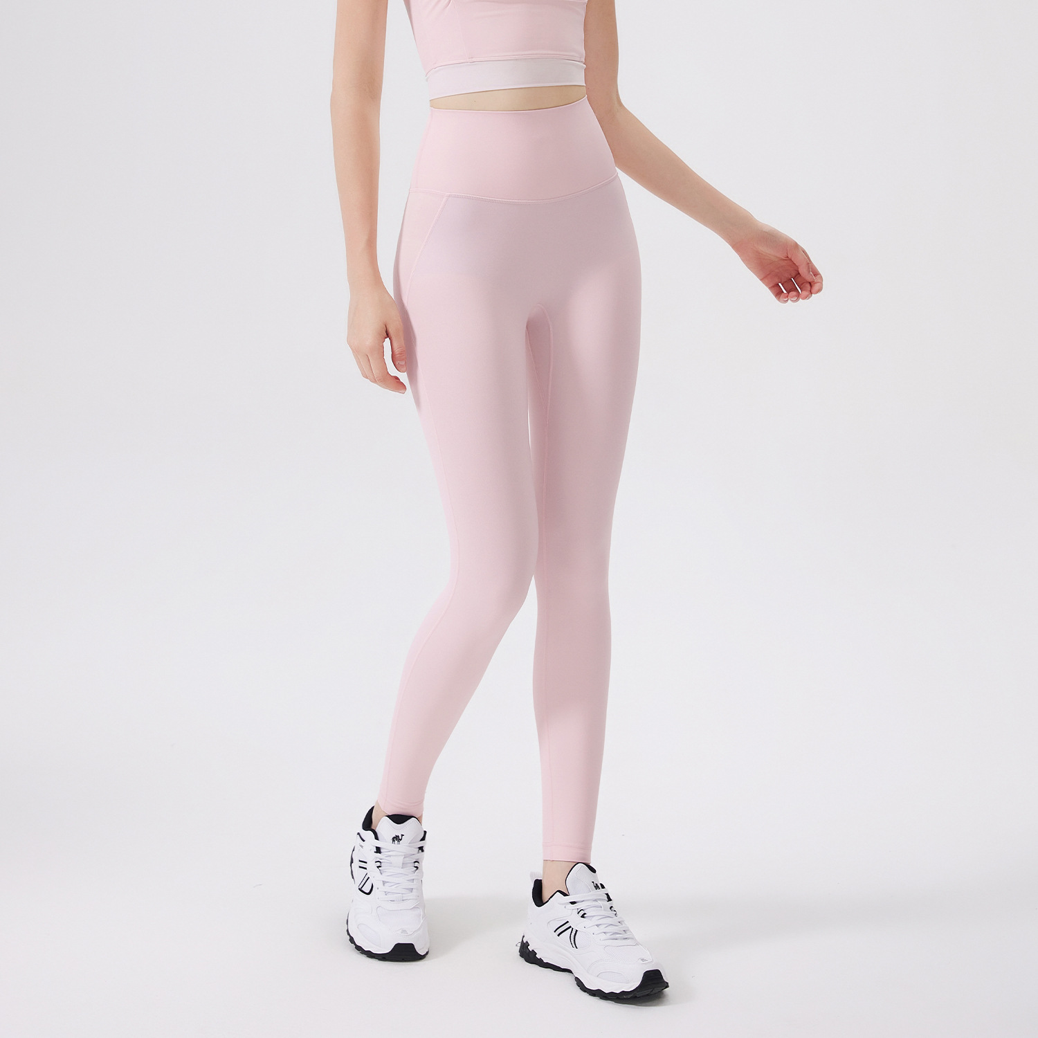 Picture of No-Wearing Underwear Zero Sense One-Piece Yoga Pants Seamless Naked Sense Back Pocket Peach Hip Tight Sports Fitness Pants