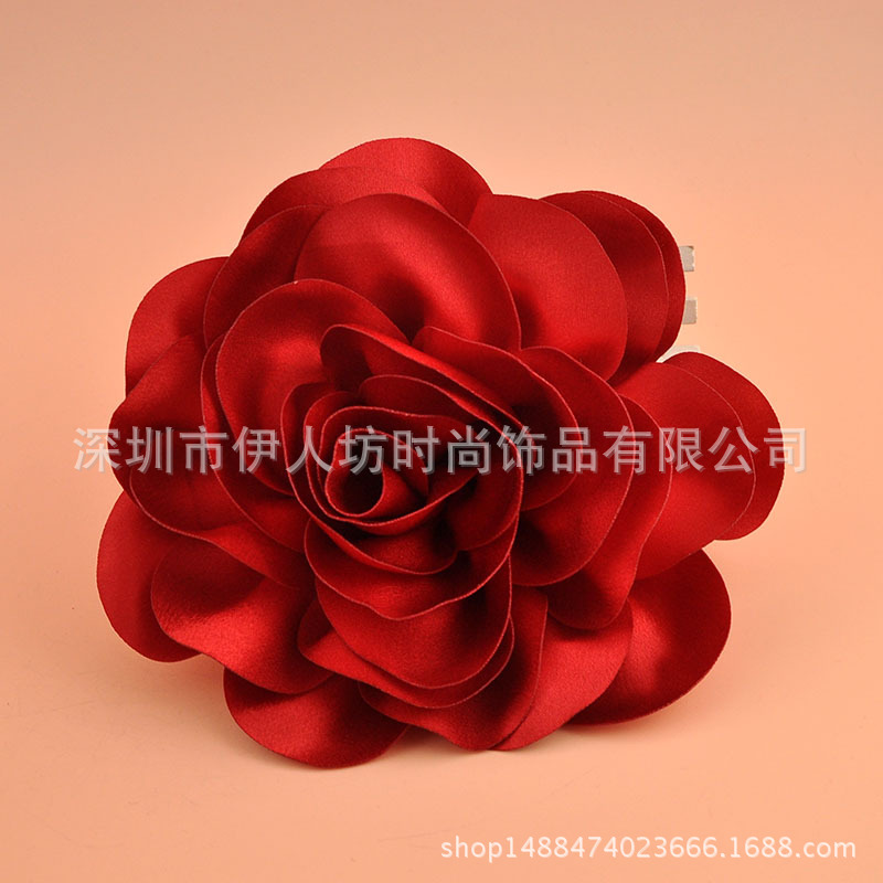 Picture of Super-large flower hair accessories catwalk stage performance hairpin edge clip accessories exaggerated photo studio photography head accessories