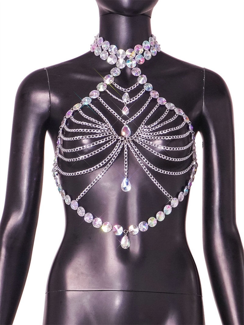 Picture of 2025 New European and American Amazon Cross-Border Best-Selling Acrylic Gemstone Sexy Backless Chest Accessories Hd22221