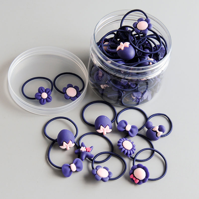 Picture of Children's hair rope hair ring does not hurt the hair of Korean baby girl rubber band hair rope headdress cute girl hair accessories