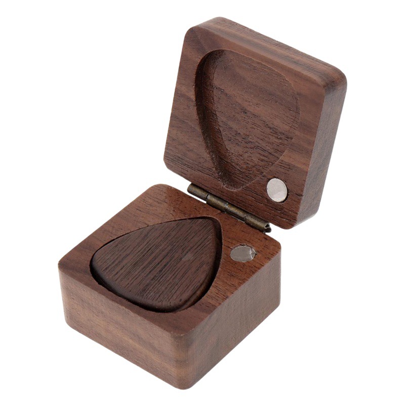 Amazon guitar wooden pick box set guitar pick wooden box wooden pick box black walnut wooden box with pick
