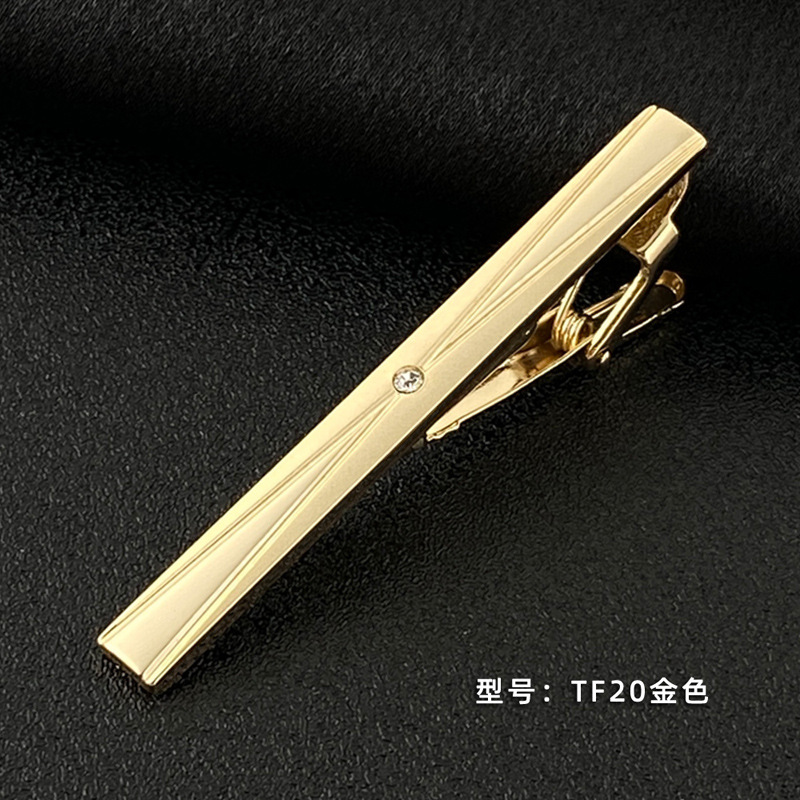 Picture of Men's Tie Clip Manufacturer Direct Sales Yiwu Cross-Border Business Metal Tie Clip Tieclips Bow Tie Business Style