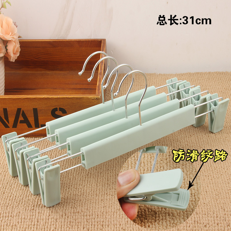 Picture of Non-slip plastic pants rack pants clip wholesale clothing store pants rack rotating hanger pants hanger clip skirt clip