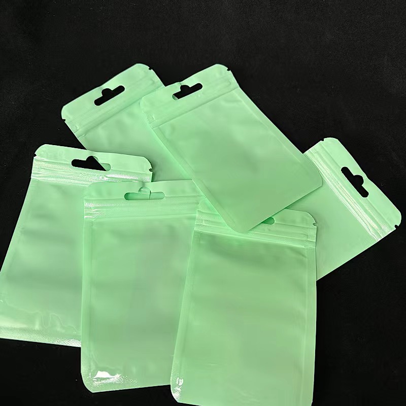 Color macaron ziplock bag card holder protective bag jewelry packaging gift bag small size goo card sealed bag solid color