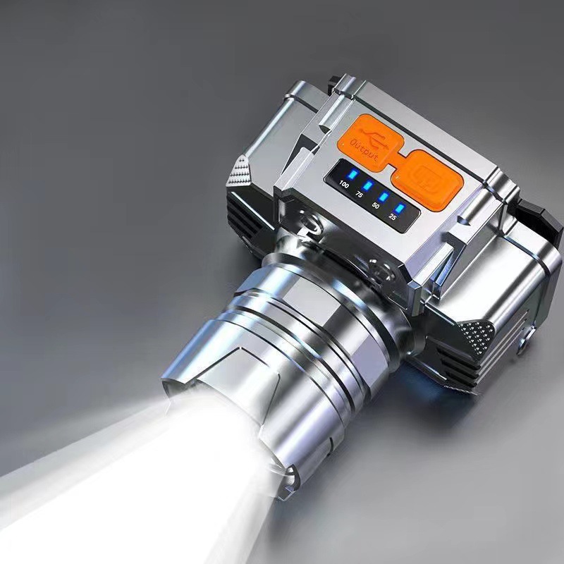 Cross-border Head-mounted Small Flashlight Outdoor Home USB Rechargeable Fishing Miner's Lamp Strong Light Mini Multifunctional Headlight