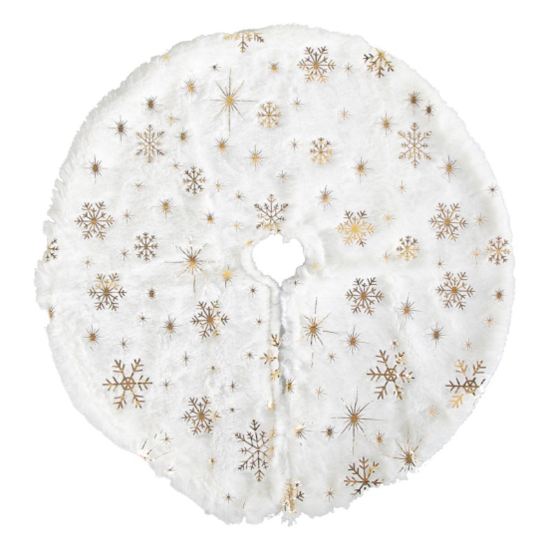 Cangyan 2023 Snowflake Mini Christmas Tree Skirt Desktop Christmas Tree Base Decorative Cute Star Tree Skirt Ornaments