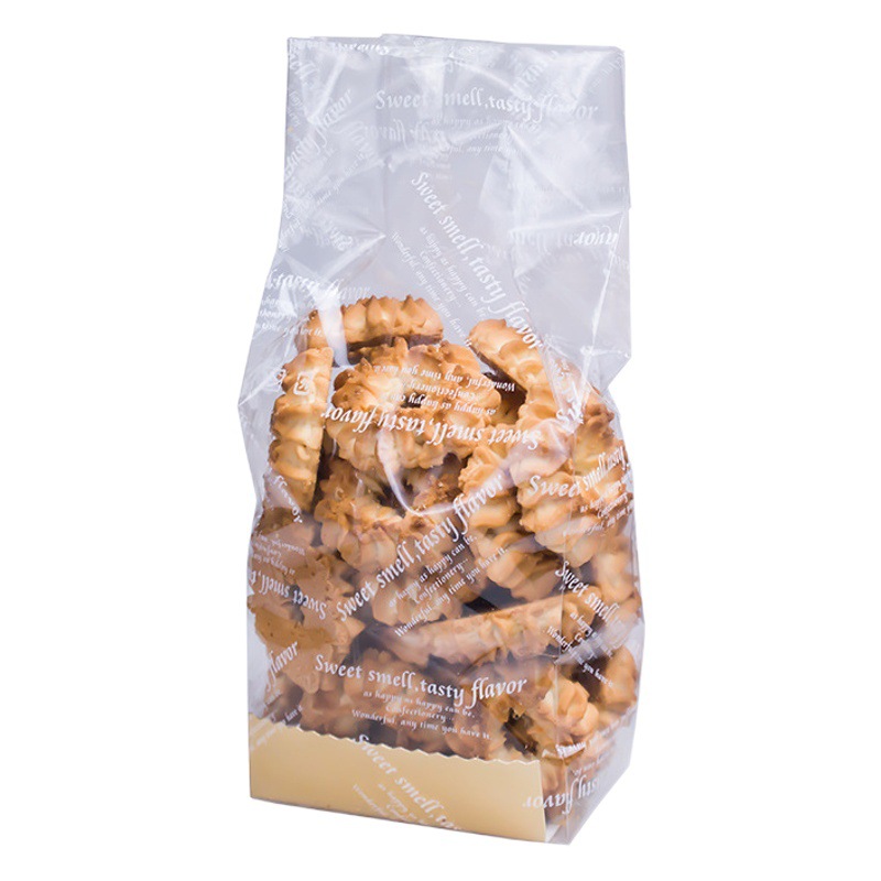 Cookie bag transparent nougat packaging bag snack biscuit snowflake crisp packaging bag food baking packaging 50