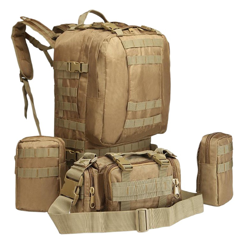 Outdoor Sports Mountaineering Backpack Traveler Travel Large Capacity Multifunctional Camping Combination Backpack 45L