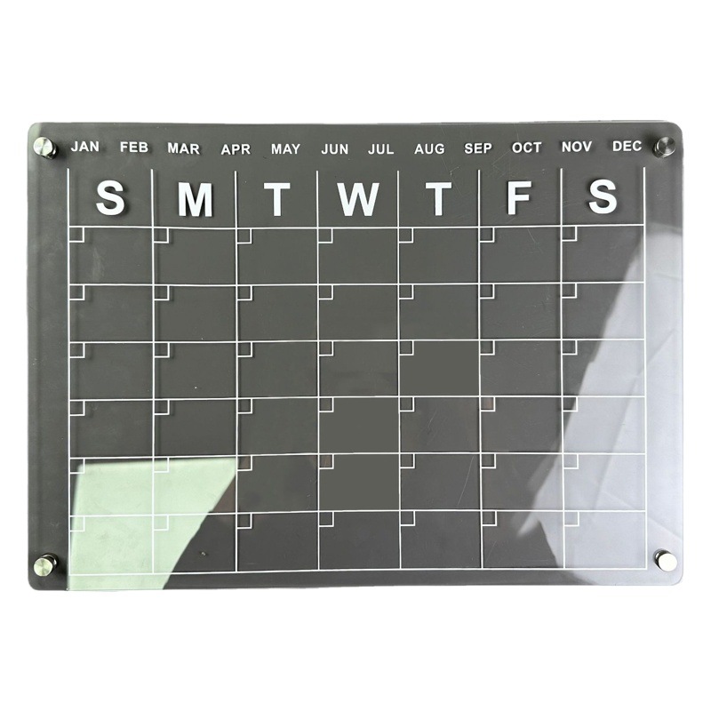 Picture of Acrylic magnetic refrigerator magnet wholesale dry erase transparent writing board magnet cross-border new calendar weekly schedule