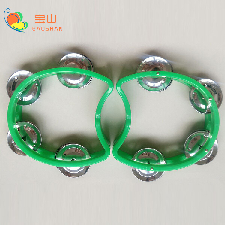Picture of Wholesale Plastic Flower Bell Rings, Four-Bell Rings, Ktv Orff Double-Row Hand Rells, Dance Companion Wholesale