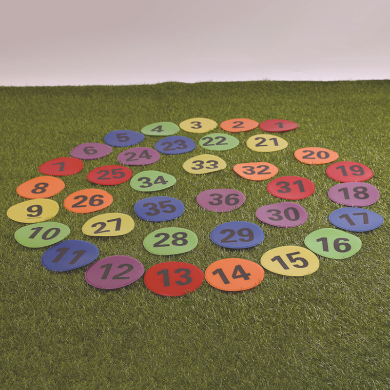 12cm digital flat landmark pad flat marker disc tennis marker field marker line training obstacle