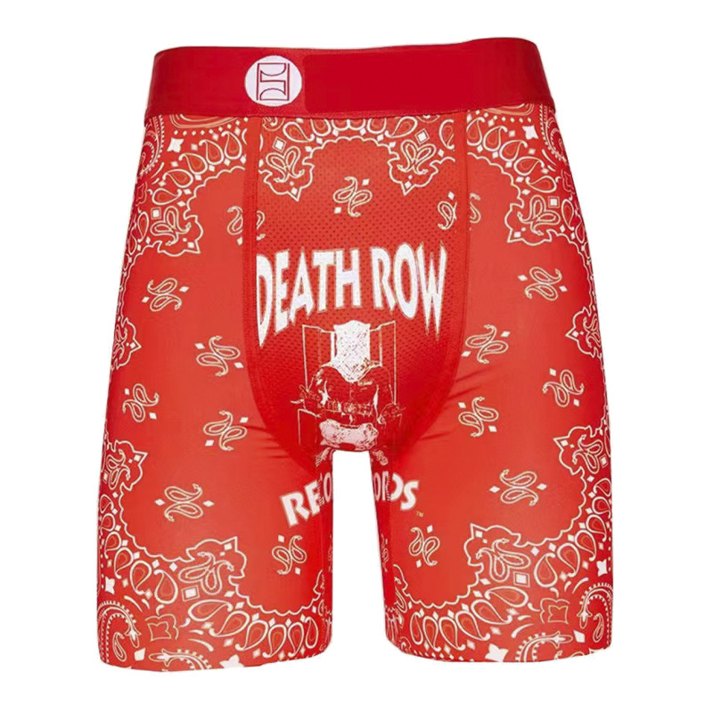Picture of Men's Underwear Cartoon Print Men's Quick-Drying Boxer Briefs Sports Underwear Fitness Extended Underwear Men's Wholesale