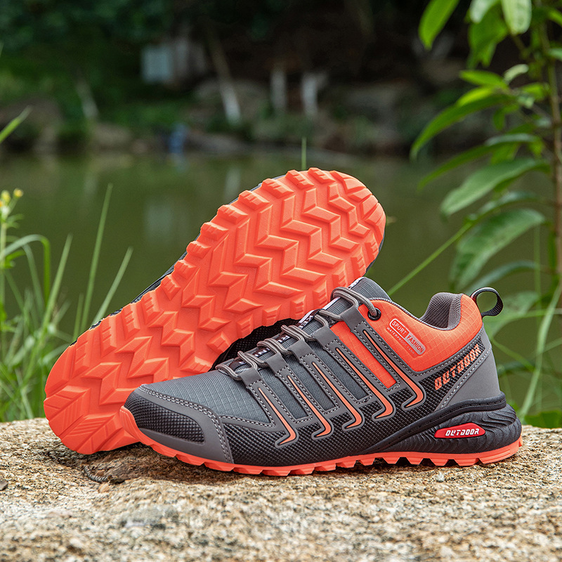 2025 New Large Size Cross-border Sports Shoes, Lightweight, Casual, Breathable River Tracing Shoes, Cycling, Outdoor Workwear, Hiking Men's Shoes