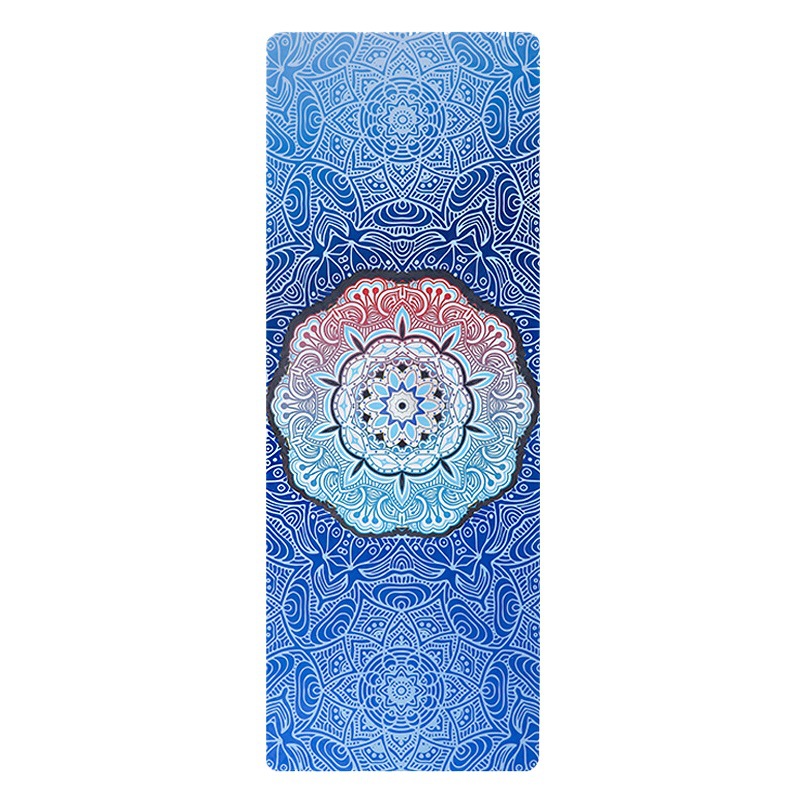 Yoga Mat Printed Silent Rubber 1.5mm Ultra-Thin Household Suede Shock-Absorbing Foldableable Portable Towel