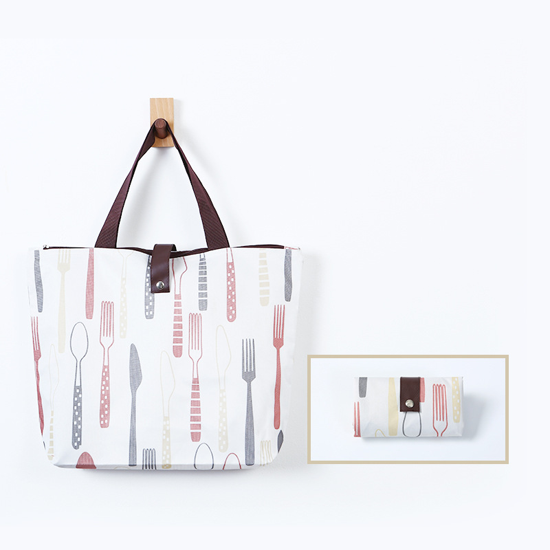 Picture of Oxford Cloth Foldableing Shopping Bag Satchel Shopping Bag Satchel Advertising Environmentally Friendly Foldableable Grocery Shopping Bag Customization