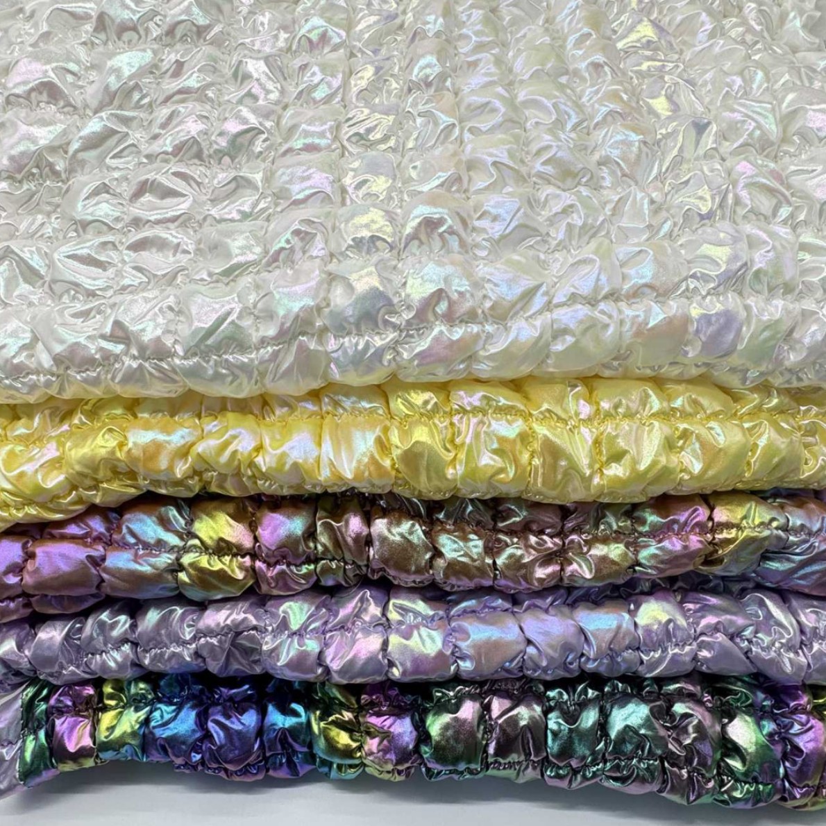 Four-sided stretch full-length hot stamping quilted stretch line regular padded fabric, composite quilted clothing, hats, bags, toys, fabrics