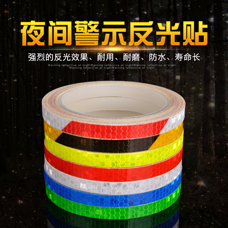 Bicycle Reflective Sticker Luminous Decoration Mountain Bike Accessories Reflective Strip Dead Flying Bicycle Motorcycle Wheel Body Sticker