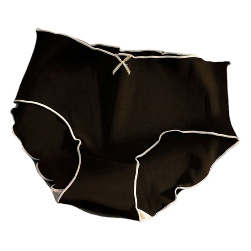 Seamless Ice Silk Underwear Women's Pure Cotton Bottom Summer Low Waist Underwear Women's Girls' Mid-Waist Girls' Triangle Underwear