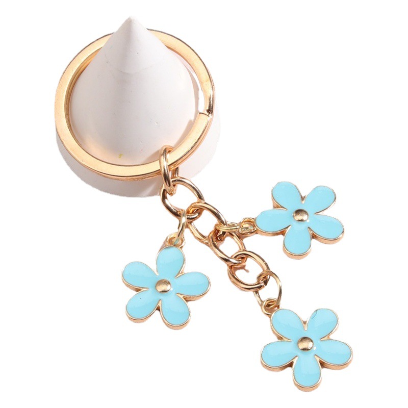 Summer New Hot Color Flower Keychain Bag Car Hanging Pendant Amazon New Keychain