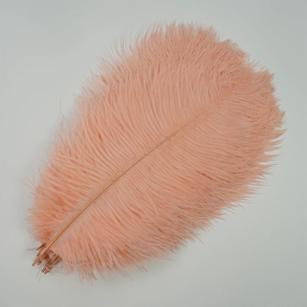 Picture of 40-45cm high quality thin rod ostrich feather source manufacturers wholesale wedding decoration feather DIY crafts stage clothes