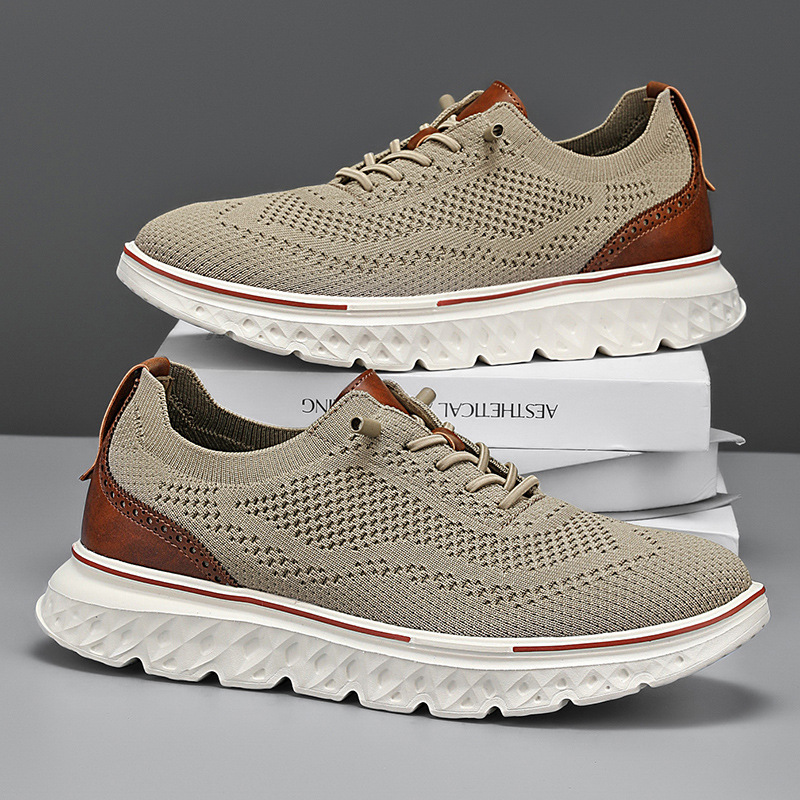 New plus size Cross-border Live Broadcast Casual Men's Shoes Lightweight Thick Bottom Shock Absorber Foot Slip-on Loafers Lazy Shoes