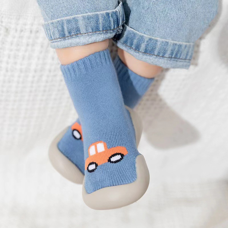 Picture of Baby Toddler Shoes Soft Sole Non-slip Spring Autumn and Winter Baby Socks Shoes Indoor Walking Early Education Breathable Shoes for Infants