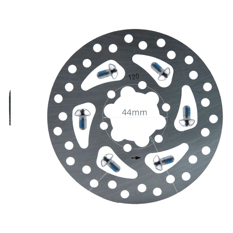 NFOX electric scooter disc brake disc 5 holes 6 holes 120mm brake disc bicycle 30 wheel brake pad M365
