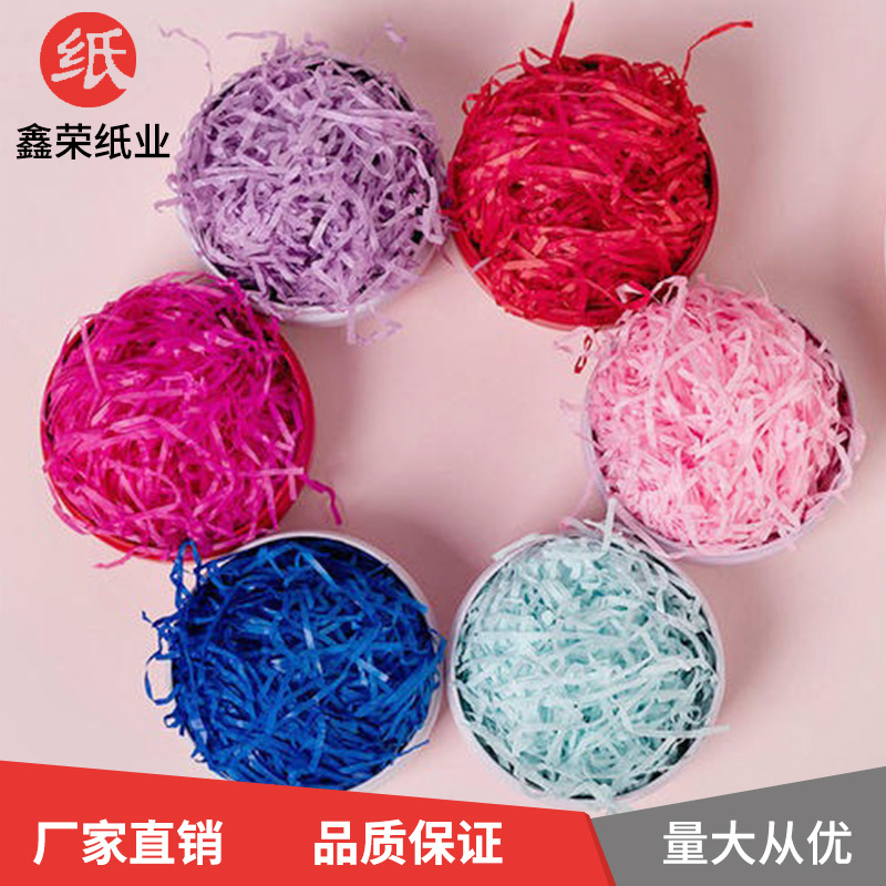 Factory wholesale raffia paper silk filler paper silk raffia shredded paper silk gift packaging filling shockproof paper
