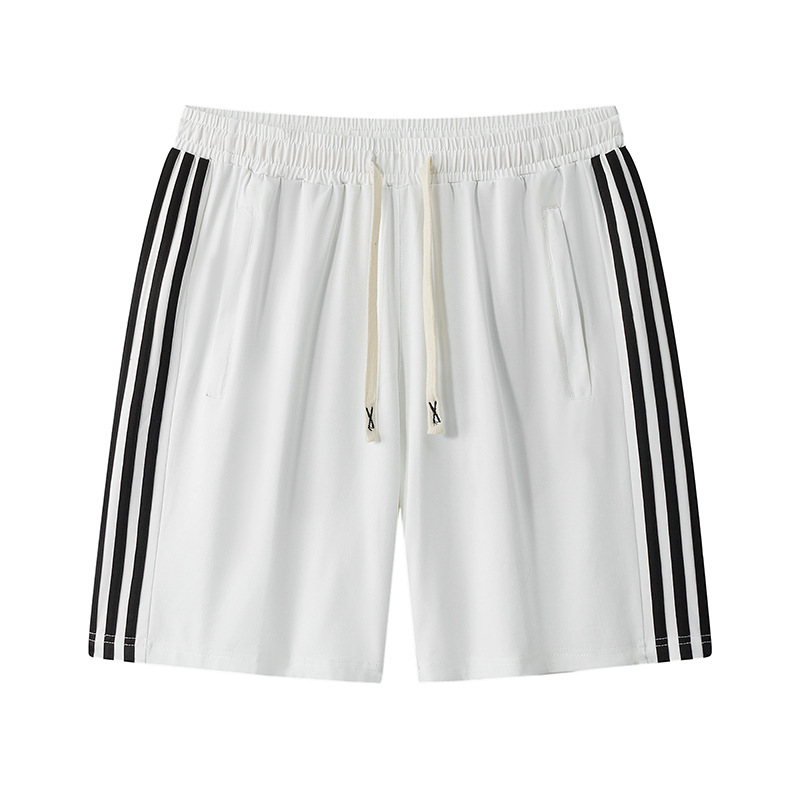 Classic Three-Stripe Shorts Men's Summer Casual Trousers Loose Large Size Running Fitness Sports Pants