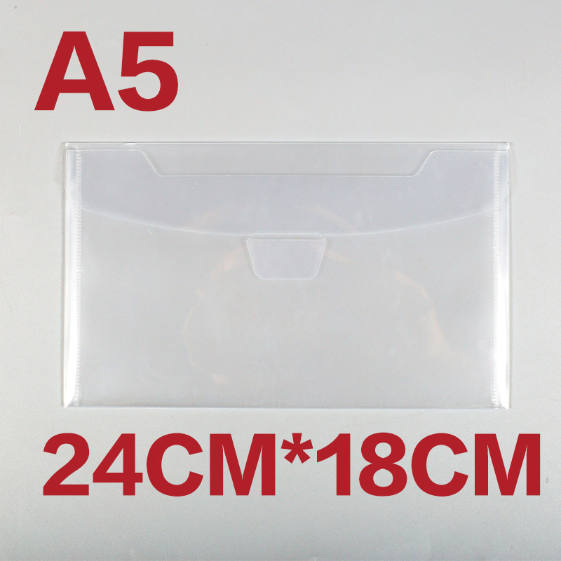 Picture of Changhe wholesale a5 transparent buckle document bag invoice thickened horizontal a6 clip paper storage abrasive vertical knife mold