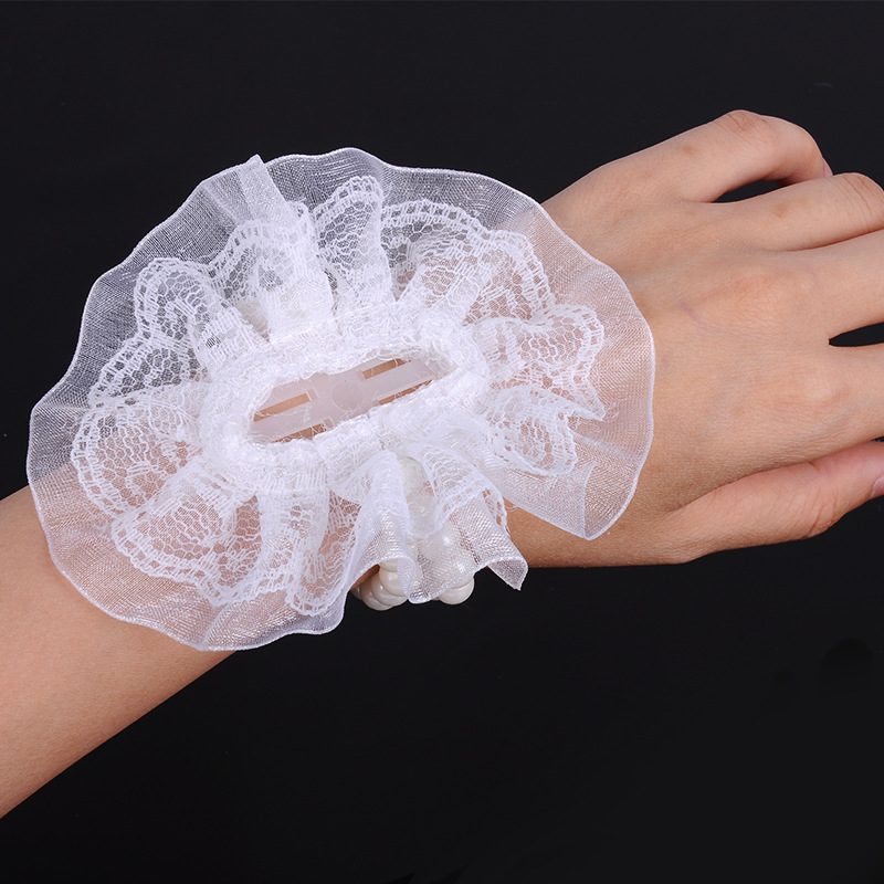 Picture of Handmade DIY accessories with beads wrist flower hand flower Pearl Flower bride hand flower accessories wedding wedding supplies