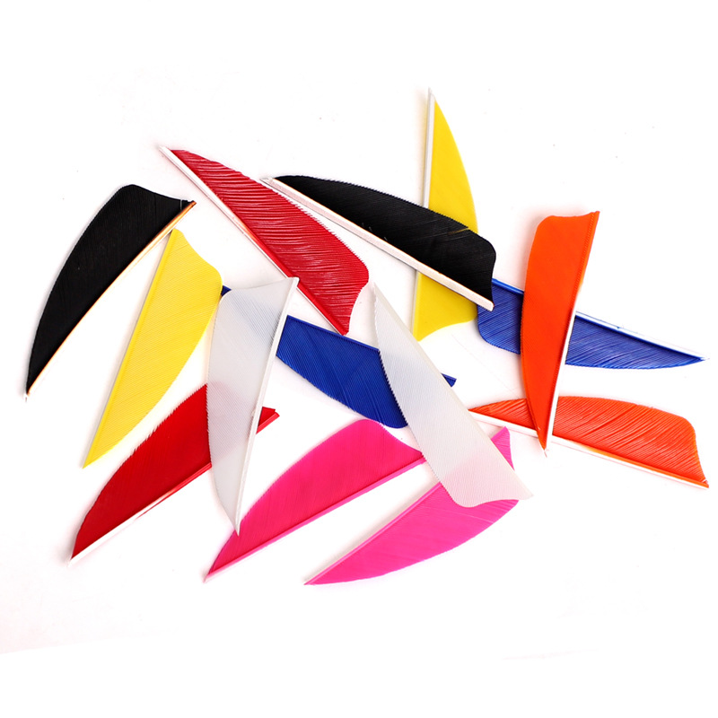 Bow and Arrow beauty hunting compound traditional arrow feather turkey feather 2.5 inch 3 inch shield Turkey real feather