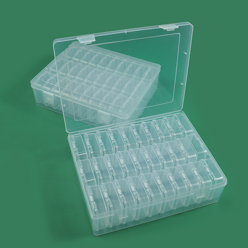Transparent Pp Plastic Box Digital Component Storage Box Small Hardware Spare Parts Packaging Box Desktop Jewelry Storage Box