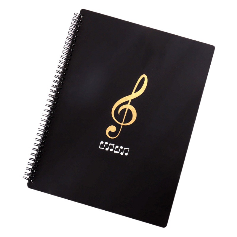 Music Score Folder Pocket Page Piano Score Folder A4 Music Score Folder Large Capacity Music Data Storage Book Wholesale