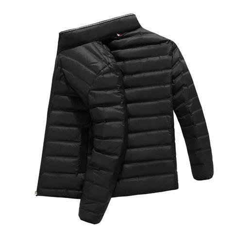 Picture of Foreign trade cut label original single plus size men's light thin feather cotton cotton-padded jacket men's fat plus fat collar warm autumn and winter coat