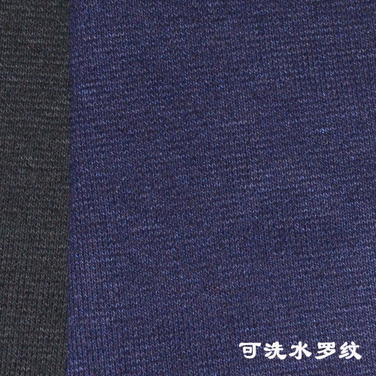 Factory spot 1*1 by 1 knitted wash denim rib fabric 300g collar cuff waist ingredients