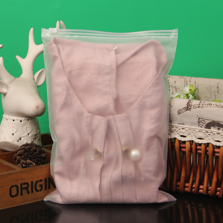 Clothing packaging bag short sleeve T-shirt leggings zipper bag EVA frosted travel clothes pants shoes storage bag