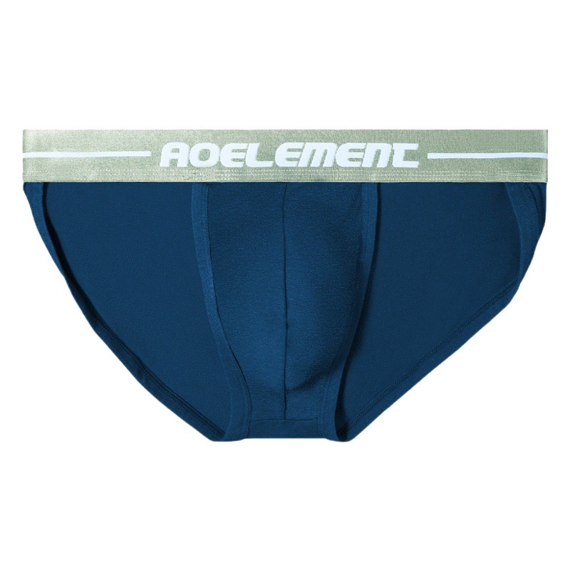 Low Waist Sexy Comfortable Underwear Men's U Convex Tight High Fork T Trousers Sports Briefs Thong Summer Thin Shorts