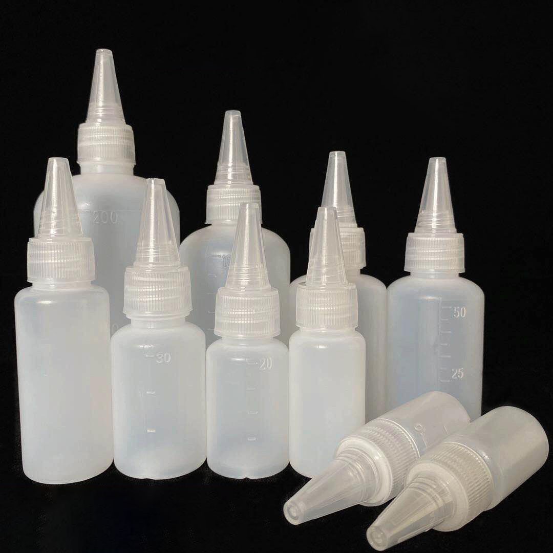 Spot 10ml20 30 ml translucent squeeze pointed nose bottle plastic bottle dispensing bottle pointed nose pot liquid bottle