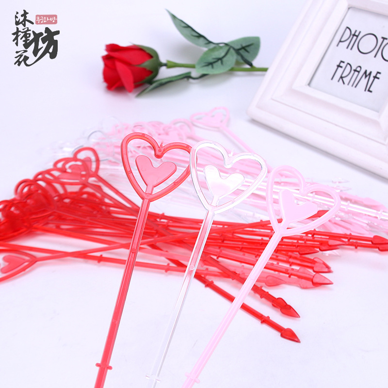 wedding festive wedding supplies diy material cupid arrow heart clamp rod plastic rod wholesale