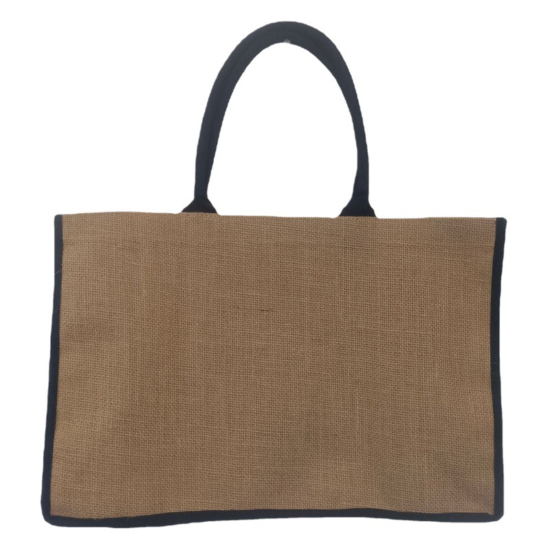 Factory wholesale linen shopping bag linen bag jute storage tote bag DIY tote bag can be fixed LOGO